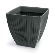 Květináč LATIA SQUARE MIDL 60 cm - barva: černý granit