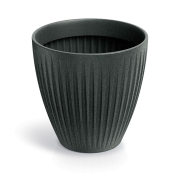 Květináč LATIA ROUND MIDL 60 cm - barva: černý granit