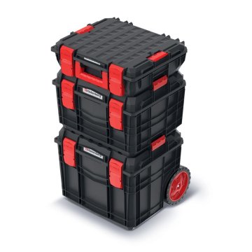 Set kufrů na nářadí C BLOCK PRO SET 45x38x80 cm - barva: černá