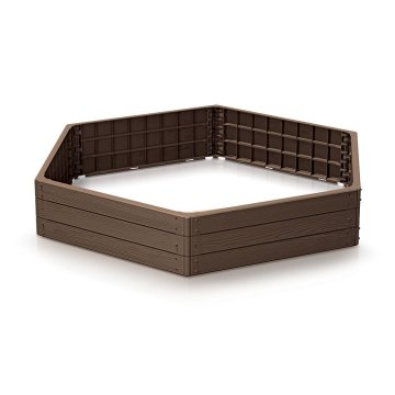 Vyvýšený záhon Prosperplast BASE WOODY hnědý 148 cm