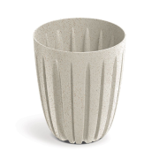 Květináč WARIO ECO WOOD 13,7 cm - barva: bílá ECO