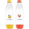 Fľaša fuse 2x1l orange/yelw DW-safe SODA