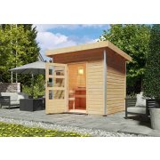 fínska sauna KARIBU NORGE (86205) natur LG3772