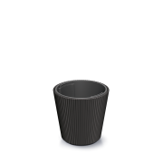 Květináč MILLY s vkladem 23,8 cm - barva: uhelná
