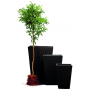 Kvetináč Keter Rattan Planter M 55,4 l grafitový