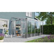 skleník VITAVIA ATHENA 8600 sklo 3 mm + PC 10 mm strieborný LG3833