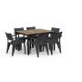 Záhradný stôl Keter Porto 160 ashwood black steel