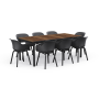 Záhradný stôl Keter Porto 200 walnut black steel