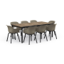Záhradný stôl Keter Porto 200 aswhood black steel