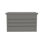 Záhradný box G21 Denver 280 L, metalický šedý plechový