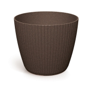 Květináč LAMIA ECO WOOD 34 cm - barva: káva ECO