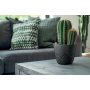 Květináč ARECO BETON EFFECT 11,9 cm - barva: antracit