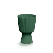 Květináč MILLY ROUND 14,6 cm - barva: tmavě zelená