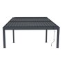 Bioklimatická pergola G21 Austin 4x3 m, antracitová hliníková
