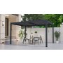 Bioklimatická pergola G21 Austin 4x3 m, antracitová hliníková