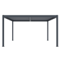 Bioklimatická pergola G21 Austin 4x4 m, antracitová hliníková