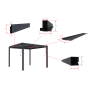 Bioklimatická pergola G21 Austin 4x3 m, antracitová hliníková