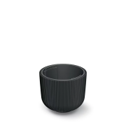 Květináč MILLY s vkladem 29,8 cm - barva: uhelná