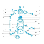 Manometer pre filtráciu ProStar Plus 2, 4, 6 a ProStar 2000, 4000 a 6000
