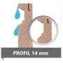 drevený domček KARIBU MERSEBURG 6 + prístavok 166 cm (73067) natur LG1752
