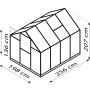 skleník VITAVIA TRITON 5000 PC 6 mm čierny LG3670