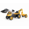 Šliapací traktor Smoby Builder Max s bagrom a vozíkom