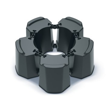 Podstavec pod sud MODULAR BASECAN SET - barva: antracit