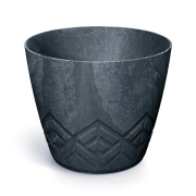 Květináč ARECO BETON EFFECT 29,5 cm - barva: antracit
