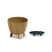 Květináč LAMIA ECO WOOD 23,2 cm - barva: naturo ECO
