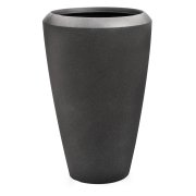 Kvetináč G21 Coal Oval 55 x 55 x 86,3