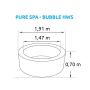Nafukovacie vírivka Marimex Pure Spa  Bubble HWS