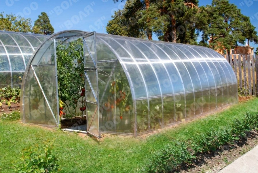 Volya LLC Polykarbonátový skleník 2DUM 4m ( 3 x 4 m )