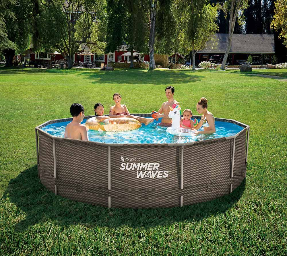 Summer Waves Active Frame rattan  Ø 366x91 cm