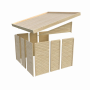 drevený domček KARIBU WANDLITZ 2 (38748) antracit LG3074