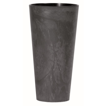Kvetináč Prosperplast TUBUS SLIM BETON EFFECT antracit 30 cm