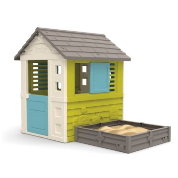 Záhradný domček Smoby s čtvercovým pískovištěm / záhonem