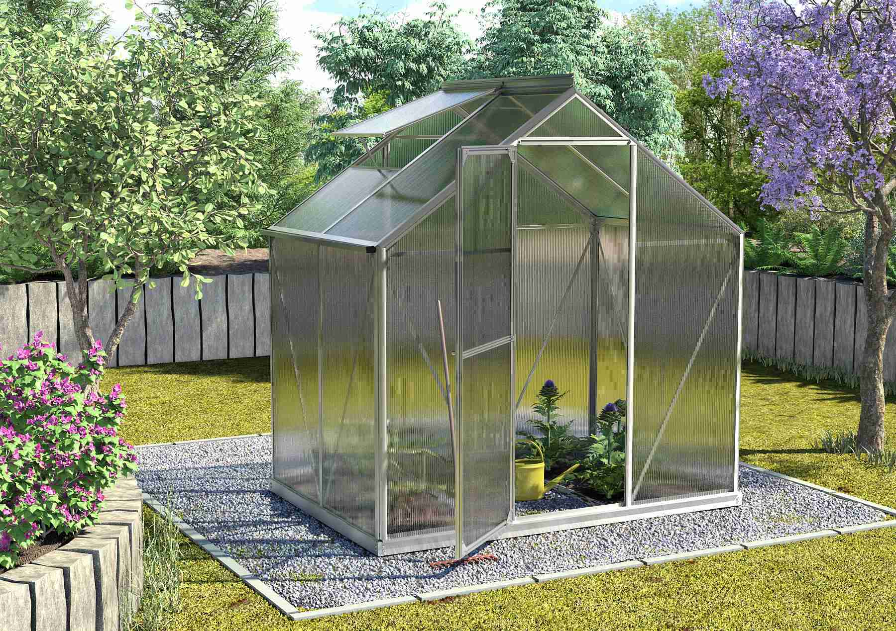 VITAVIA GARDEN skleník VITAVIA TRITON 2500 PC 4 mm strieborný LG3643
