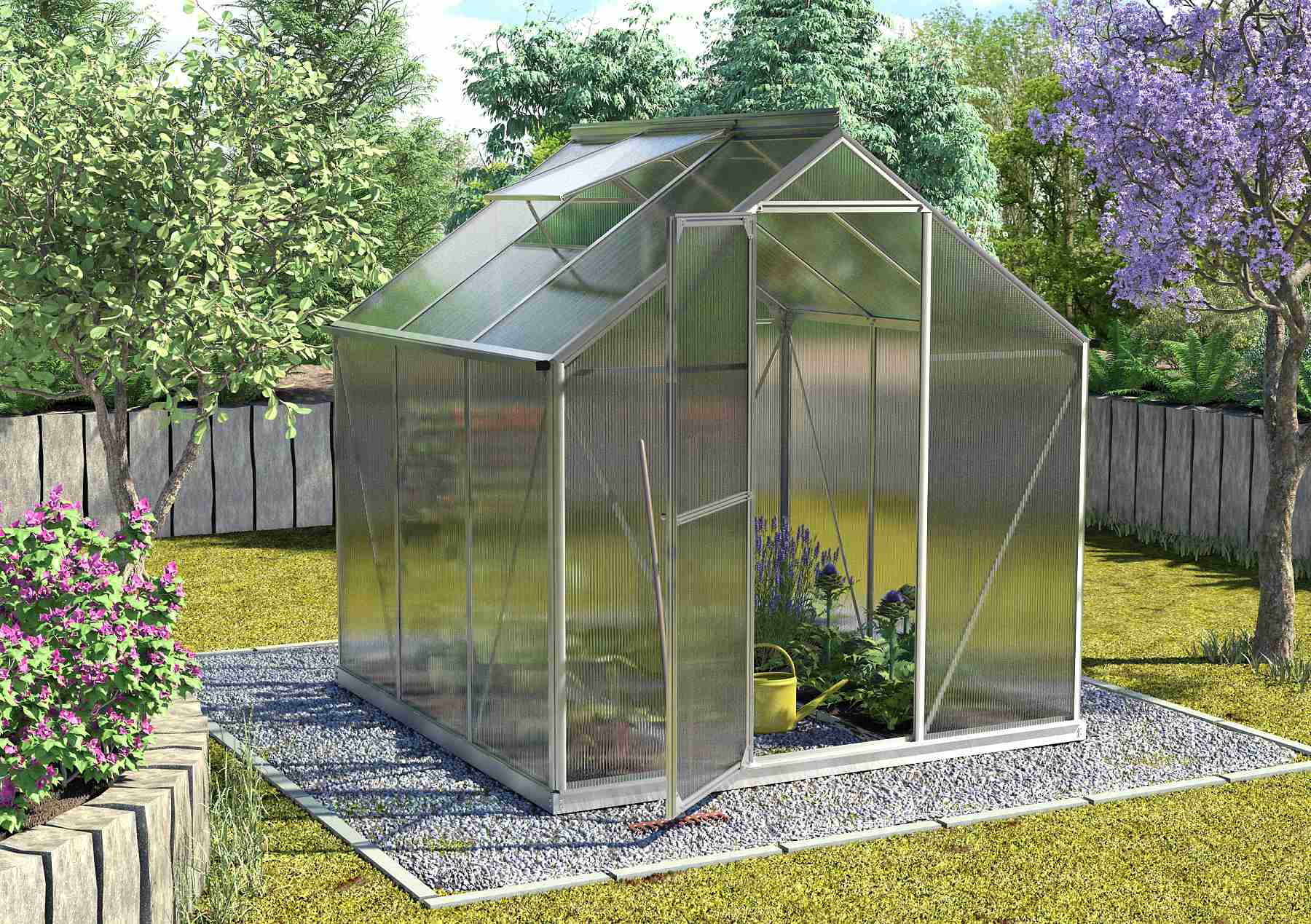 VITAVIA GARDEN skleník VITAVIA TRITON 3800 PC 4 mm strieborný LG3646