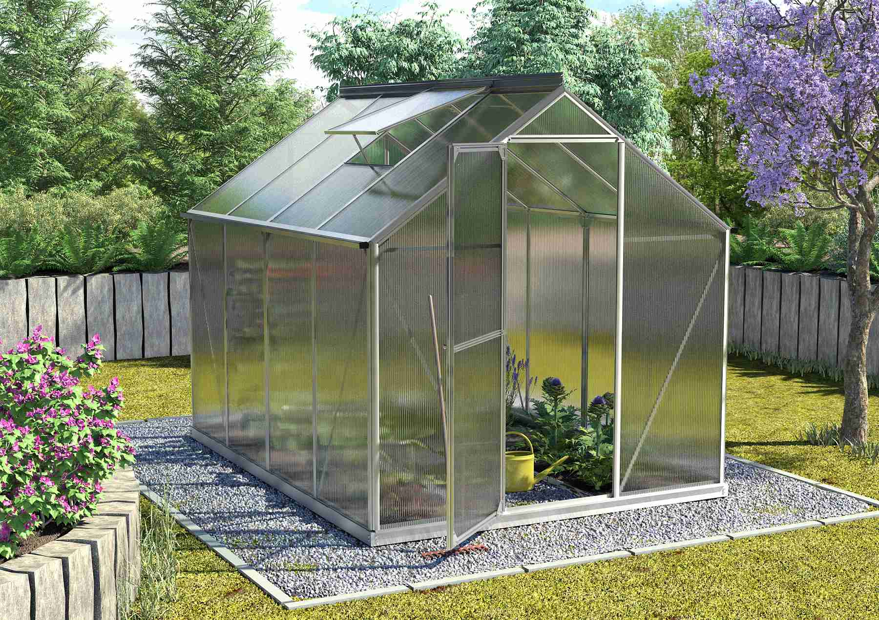 VITAVIA GARDEN skleník VITAVIA TRITON 5000 PC 6 mm strieborný LG3672