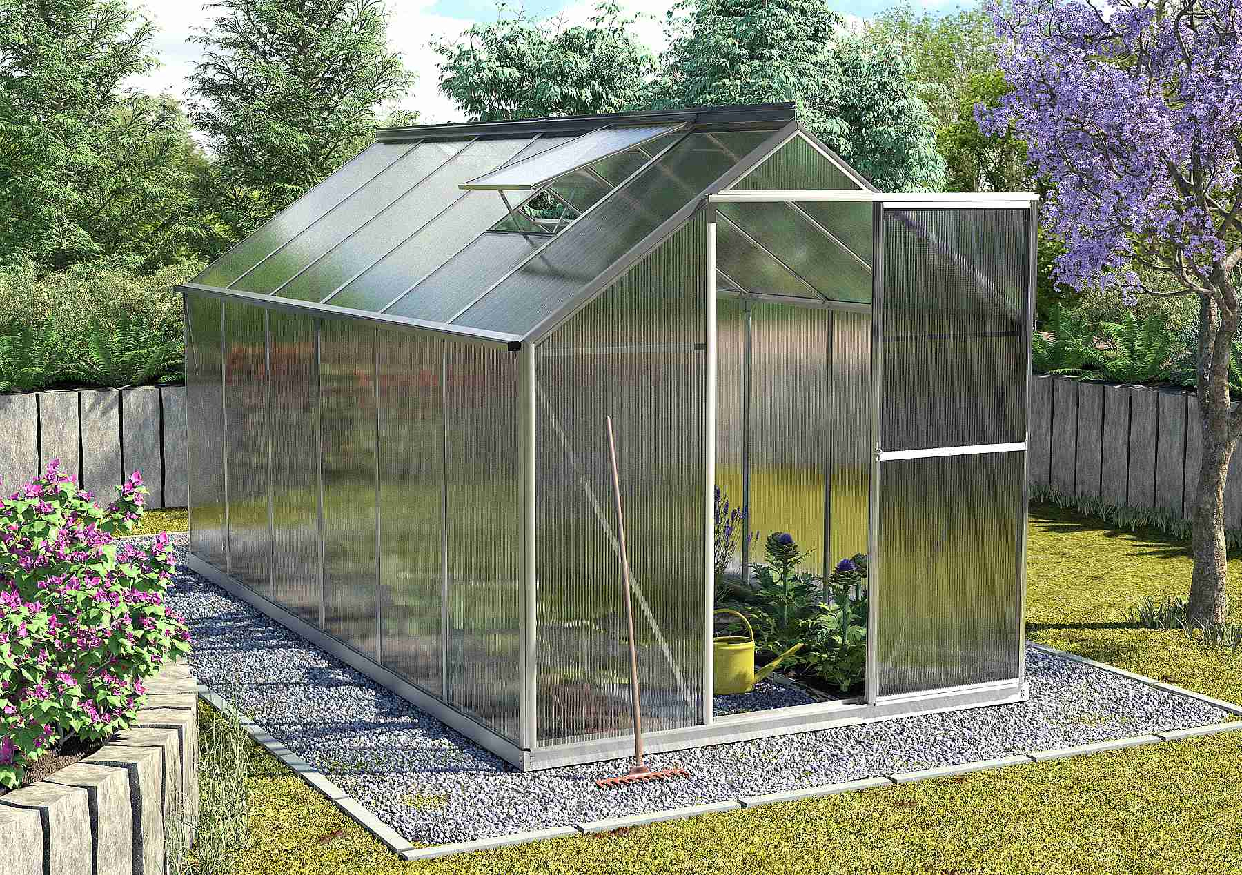 VITAVIA GARDEN skleník VITAVIA TRITON 7500 PC 4 mm strieborný LG3694