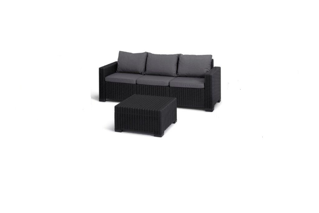 Záhradný set Keter California 3+1 grafitový