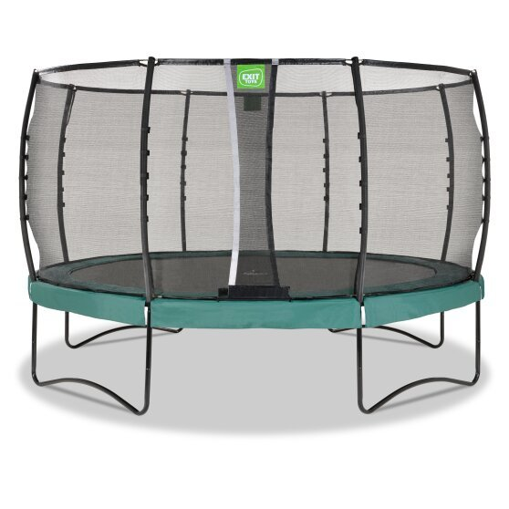 EXIT TOYS Exit Allure Premium trampolína s ochrannou sieťou priemer 427 cm, zelená farba