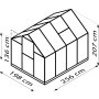 skleník VITAVIA TRITON 5000 PC 6 mm čierny LG3670