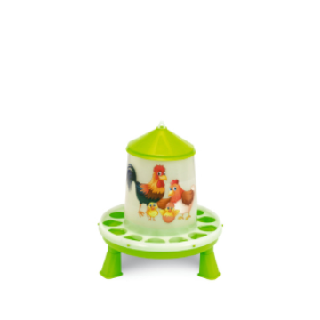 Plastové krmítko s nožičkami rad HAPPY RANGE 2 kg - zelené