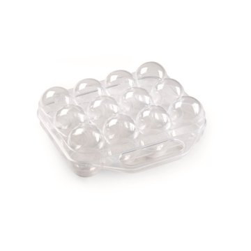 Transparentný obal na 12 vajec