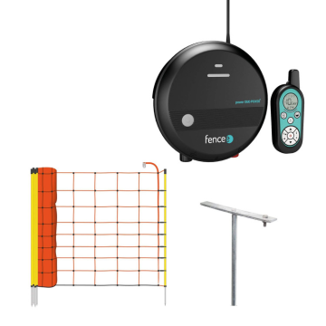 Set elektrického ohradníka so sieťou - ochrana pred vlkom, rysom - DUO RF zdroj s ovládačom - sieť