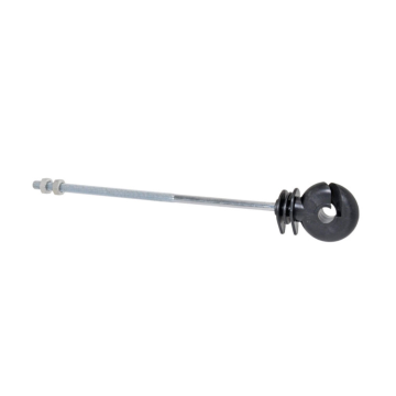Kruhový izolátor pre predsadené elektrické ohrady s podperou, dĺžka 20 cm, závit M6 - 10 ks