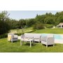 MATILDE 5 SEATER zahradní plastový set - šedá