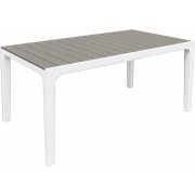 Záhradný stôl Keter Harmony biela / svetlo-sivá