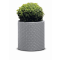 Kvetináč Keter Cylinder L Silver Grey